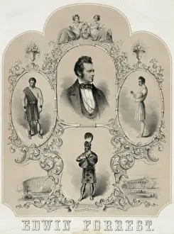Old Photographs Of Actors Drucke: Edwin Forrest