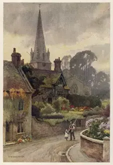 Historical England Images Drucke: Edwinstowe, Notts