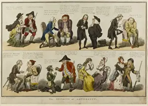 Vintage Historical Artwork Drucke: The Effects of Adversity