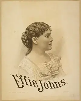 Vintage Posters Drucke: Effie Johns