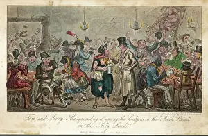 Slums Drucke: Egan, Leben in London, 1821