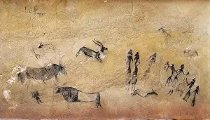 Mesolithic Art Spain Drucke: Eguilaz