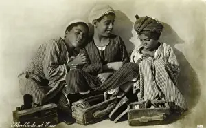 Ägypten - Drei Schuhputzer ( bequem )