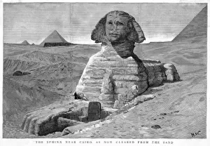 Egyptian Monument Photography Drucke: Egypt Sphinx