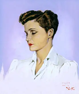 David Wright Artist Drucke: Eileen Shaw by David Wright