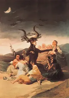Goya Paintings Drucke: El Aquelarre