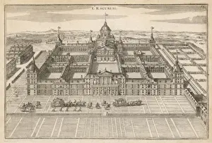 Spanish Historical Landmark Drucke: El Escorial, Spain