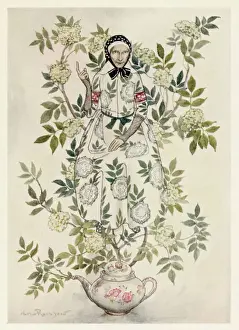 Fairy Tale Artwork Drucke: Elder-Tree Mother