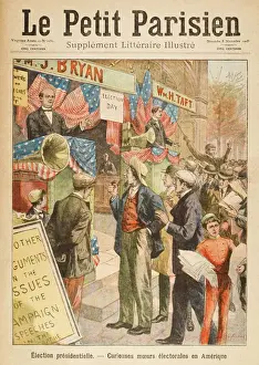 American Politics History Drucke: US Election Campaign1908