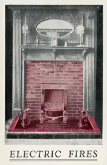 Retro Home Decor Ideas Drucke: Electric Fire