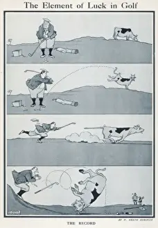 Historical Golf Images Drucke: The Element of Luck in Golf
