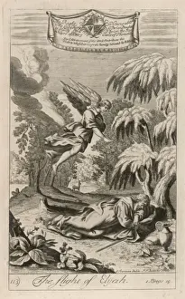 Biblical Art Prints Online Drucke: Elijah on the Run