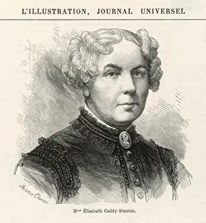 Elizabeth Cady Stanton Portrait Drucke: Eliz Cady Stanton