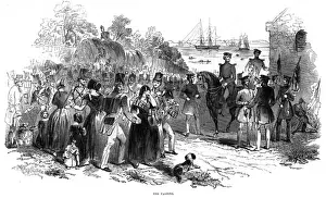 Die Abfertigung von Truppen in Gravesend.