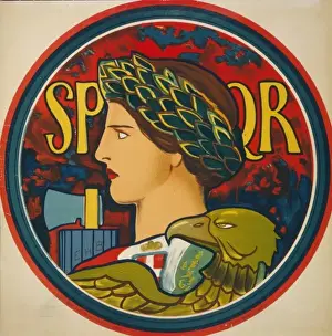 Vintage Italian Posters Drucke: Emblem of Italy