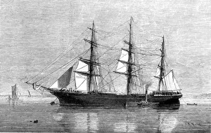 Historical Sailing Vessels Drucke: The Emigrant Ship Eastern Monarch, 1874