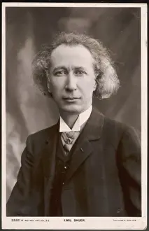 German Composers History Drucke: Emil Sauer / Postcard