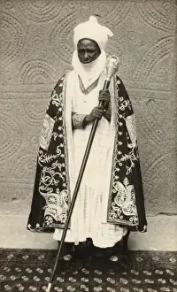 Drucke von Der Emir von Kano - die traditionelle Herrscher der nigerianischen Stadt Kano, Hauptstadt des heutigen Bundesstaates Kano in Nigeria und Afrika; Datum: um die 1950er Jahre Kano Drucke: Der Emir von Kano