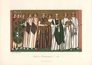 Byzantine Empire Portraits Drucke: Emperor Justinian I
