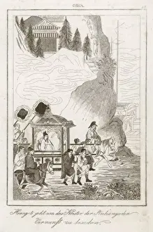 Historical Chinese Artwork Drucke: Emperor Seeks Advice