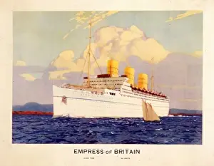 Ocean Liner History Drucke: Empress of Britain