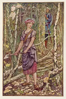 Medieval Fantasy Art Drucke: The Enchanted Wreath