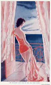 Young Woman Contemplation Drucke: The End of the Holiday