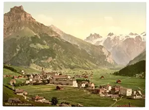 Bernese Oberland Drucke: Engelberg Valley, general view, Bernese Oberland, Switzerlan