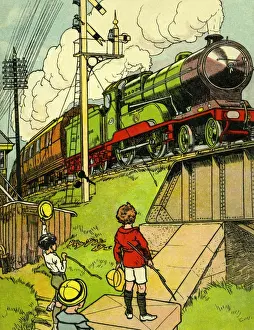 Vintage Train Enthusiasts Drucke: Engine no 431 Edwin A Beazley