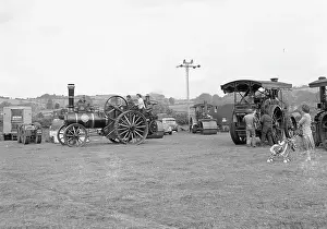 Vintage Steam Engines Drucke: The engine park at a Steam rally