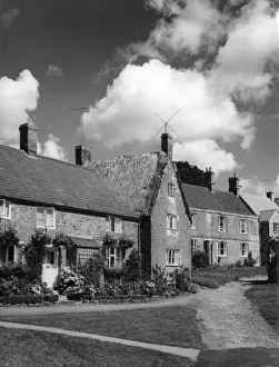 Thatched Cottages UK Drucke: England / Wroxton