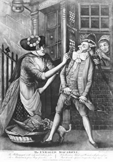Satirical Prints UK Drucke: The enraged macaroni