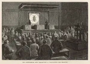 Magic Lantern History Drucke: Entomological Lecture