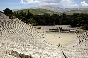 UNESCO World Heritage Site Peloponnese Drucke: Epidaurus Theater