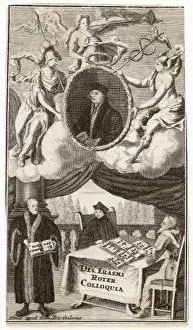 Desiderius Erasmus Portrait Drucke: Erasmus / Bartholomae