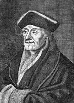 Dutch Historical Figures Drucke: Erasmus / Bouche
