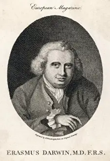 18th Century Scientist Drucke: Erasmus Darwin / Wright