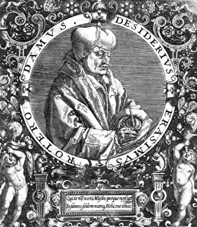 Desiderius Erasmus Image Drucke: Erasmus / Ornate / Circle