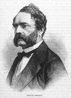 Drucke von Ernst Werner von Siemens deutscher Ingenieur Industrielle Revolution Drucke: Ernst Werner von Siemens