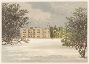 Snowy Landscape Photography Drucke: Eshton Hall