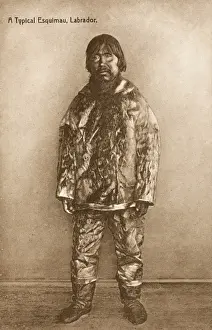 Canadian Historical Images Drucke: Eskimo man - Labrador, Canada