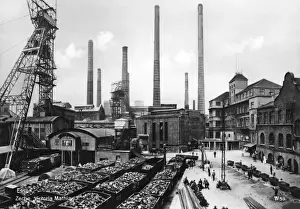 Early 20th Century Industry Drucke: Essen Coal Mine / Germany