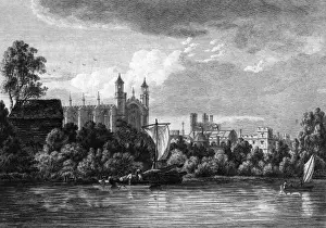 Berkshire Landmarks Drucke: Eton on Thames