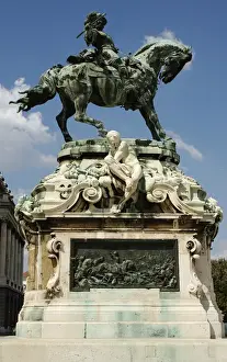Drucke von Eugen von Savoyen Carignan (1663-1736), genannt Fürst Eugen. Französischer politischer und militärische Dienst in Österreich Bildhauerei Drucke: Eugen von Savoien-Carignan (1663-1736) genannt Fürst Eugen