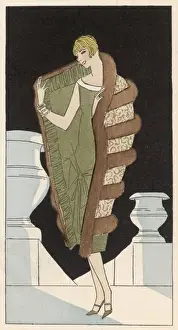 Vintage Evening Wear Drucke: Evening Ensemble 1926