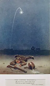 Royal Warwickshire Regiment Drucke: That Evening Star-Shell