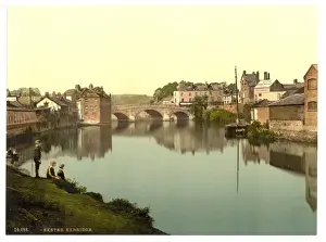 Historical Photographs England Drucke: Exbridge, Exeter, England