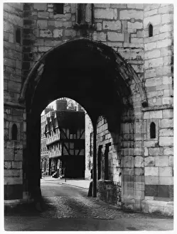 14th Century Fortifications Drucke: Exchequer Gate, Lincoln