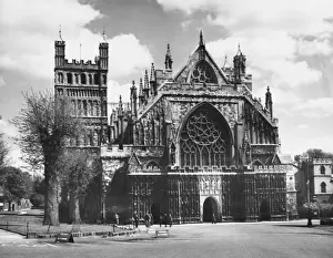 12th Century Architecture Drucke: Exeter Cathedral