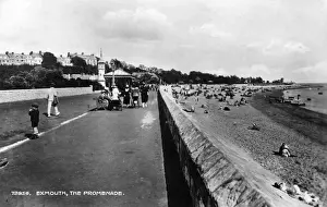 Devon Seaside Town Drucke: Exmouth / Devon / 1927